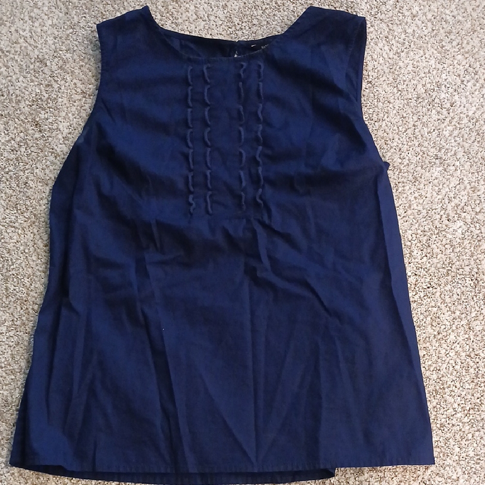 Banana Republic Blue Boxy Sleeveless Tank Top